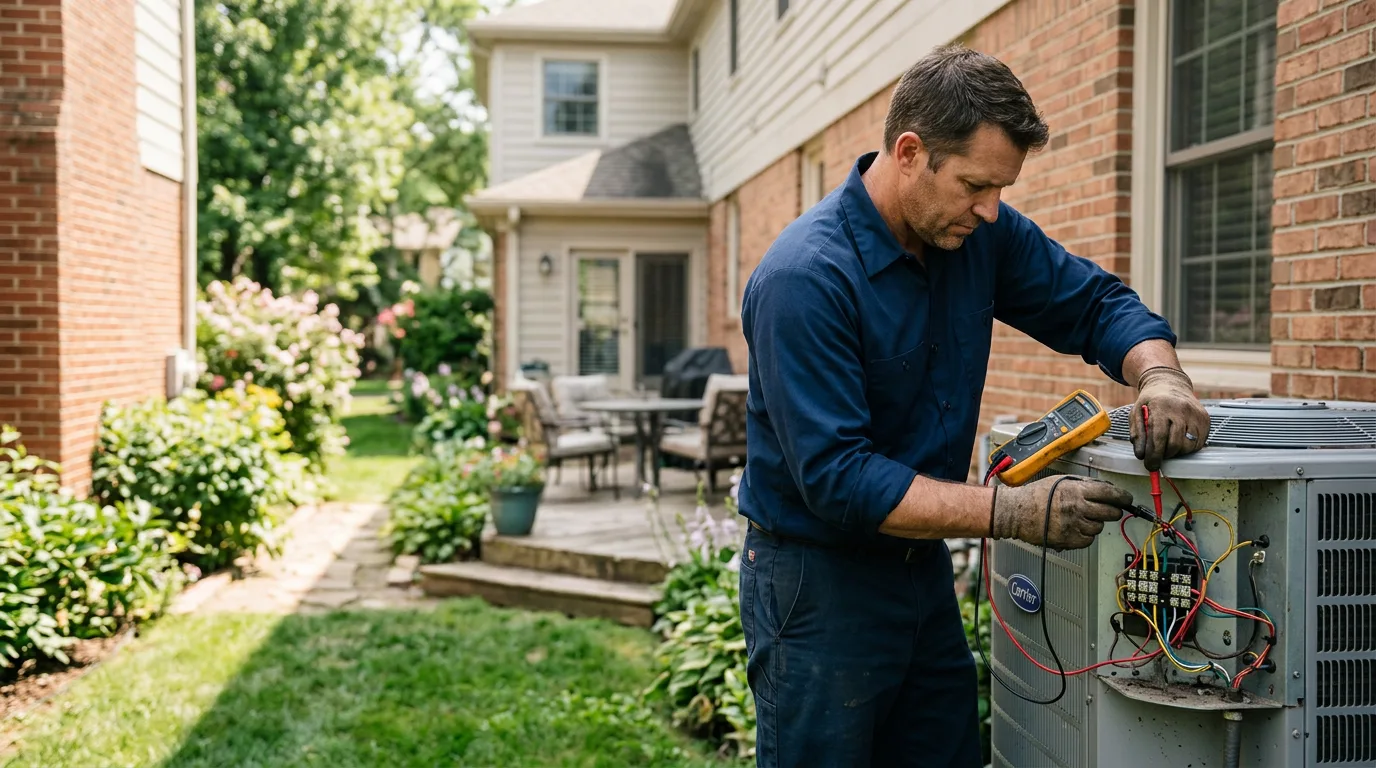 HVAC technician working near East Hickory, PA